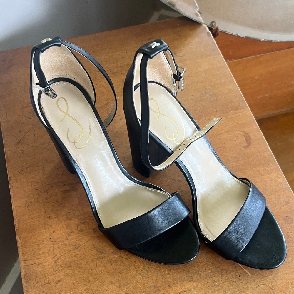 Jessica Simpson Black Strappy Heels